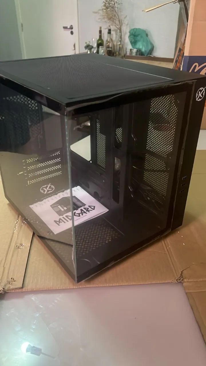 Gabinete Kalkan Midgard, Mid Tower, Lateral em Vidro, Micro-ATX, Preto - KLK00039 - Foto 2