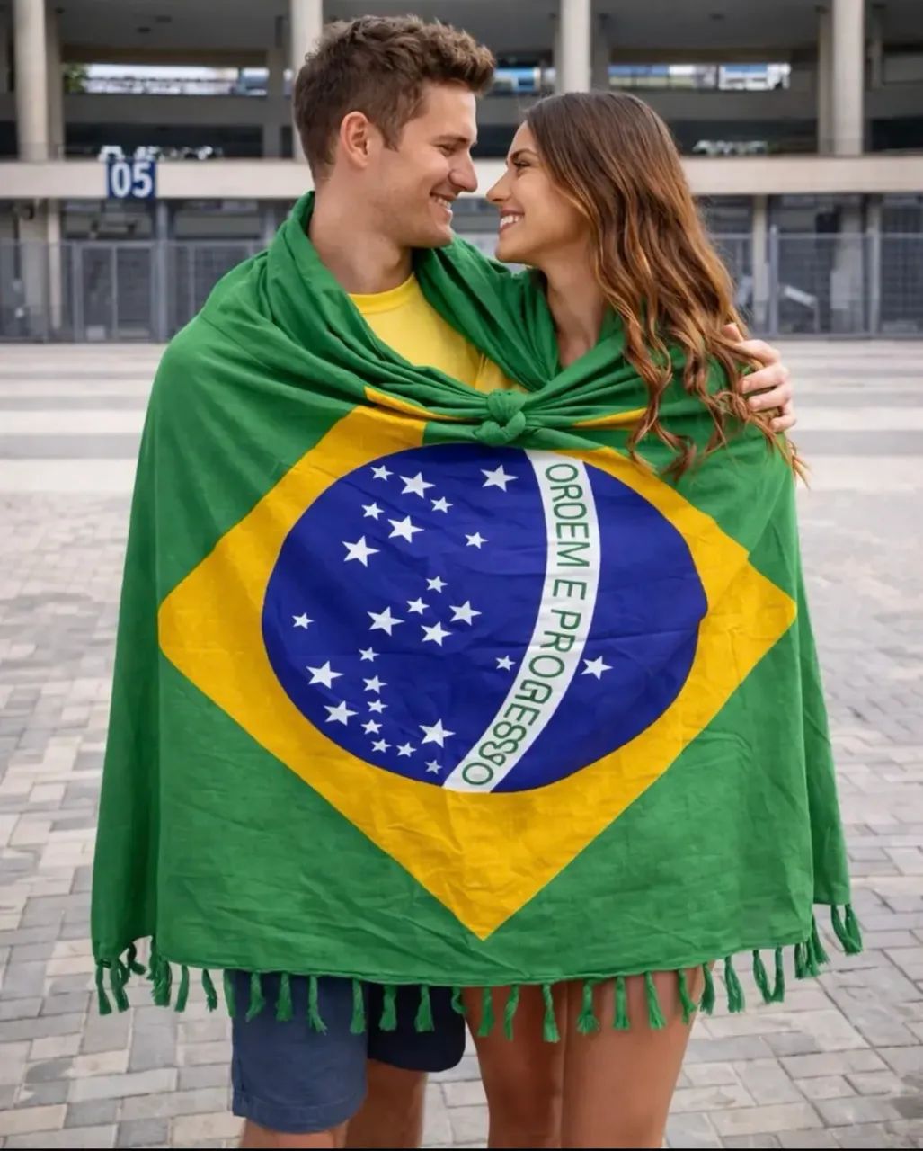 Canga estampa Brasil - Bandeira do Brasil - Foto 2