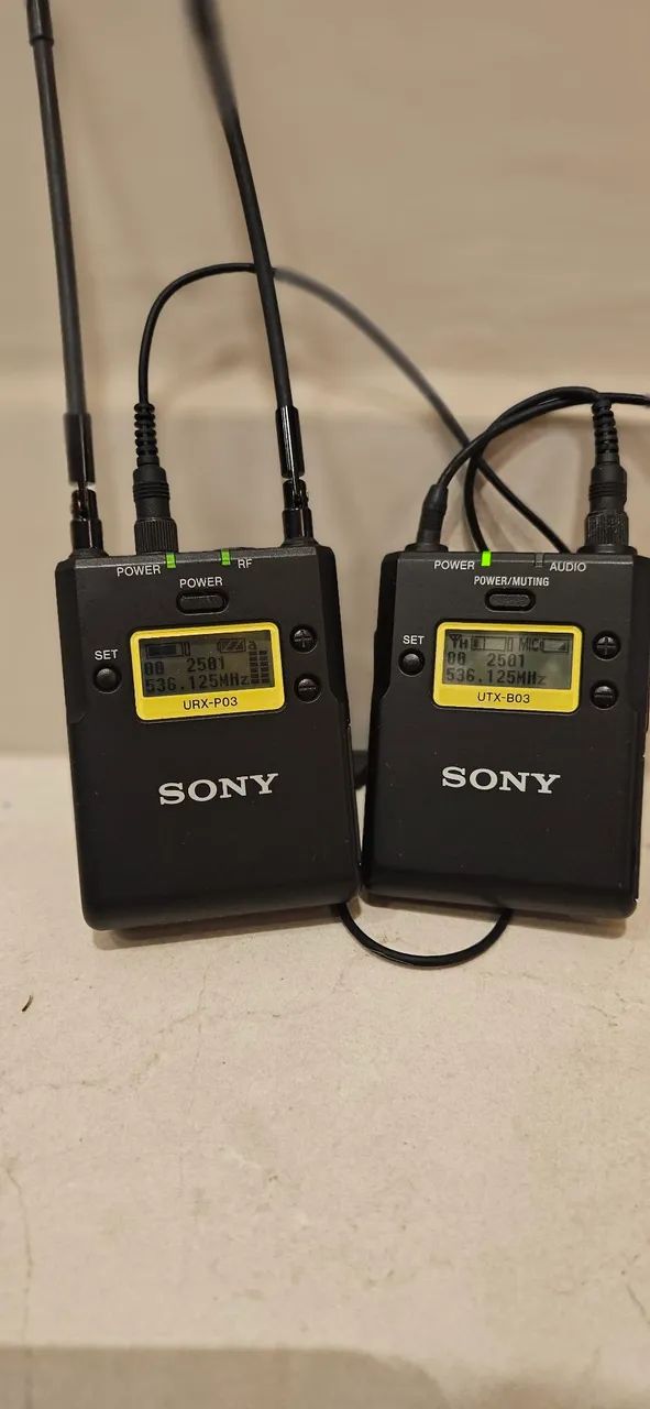 Microfone sem fio Sony UWP-D11 - Transmissor e Receptor