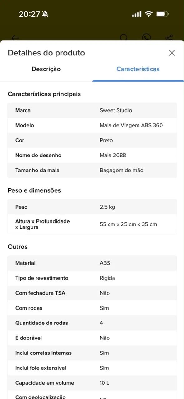 Mala viagem sweet studio 10L - Foto 5