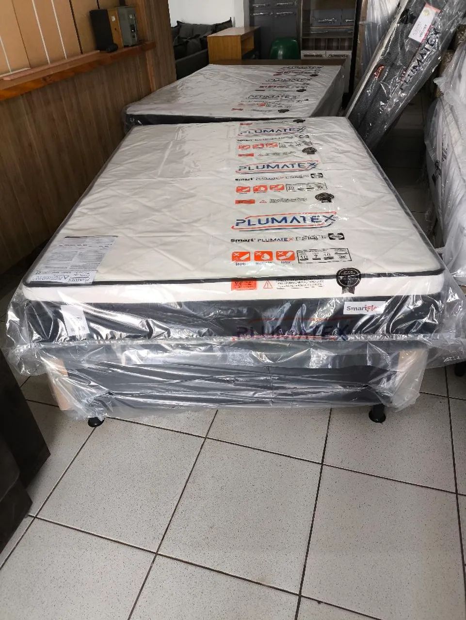Cama box casal base mais colchão de mola ensacada com 30 cm  - Foto 4