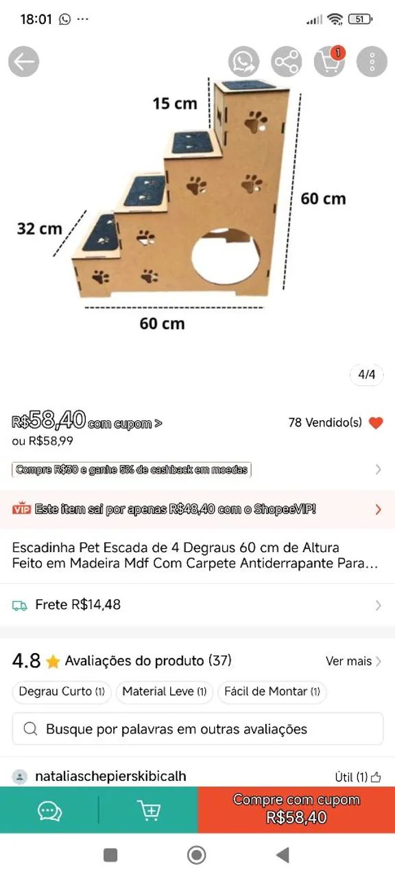 ESCADINHA PRA PET - Foto 3