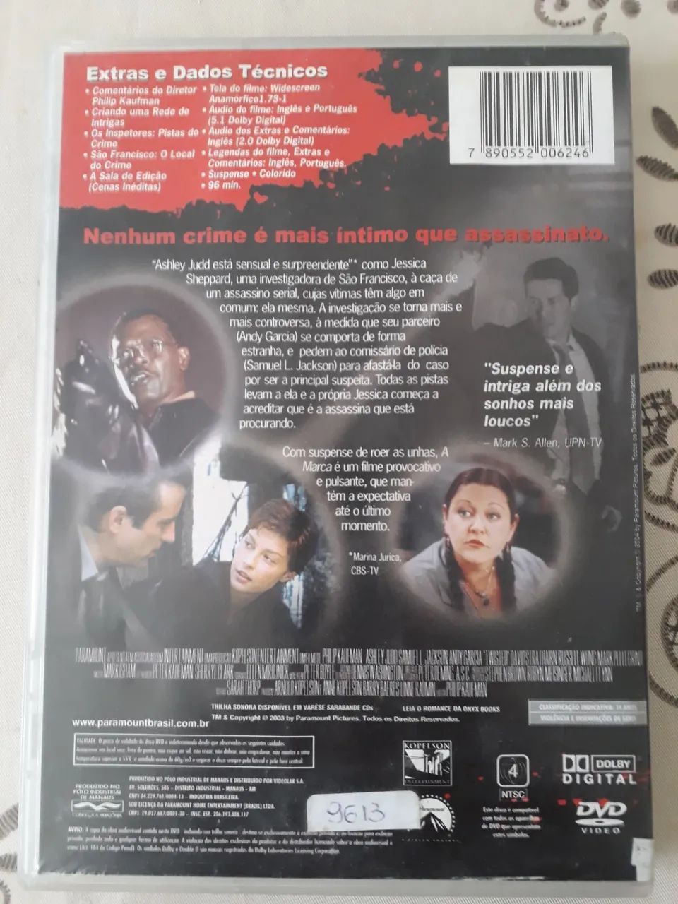 DVD A MARCA UM TRILLER SEXY E INTRIGANTE  - Foto 3