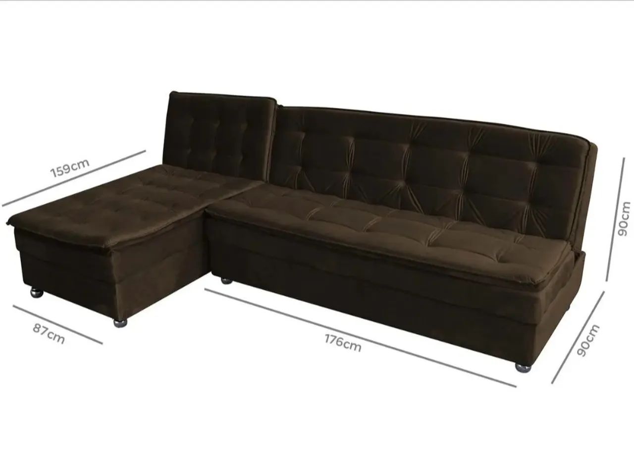 Sofá Cama Reclinavel 3 lugares  - Foto 5