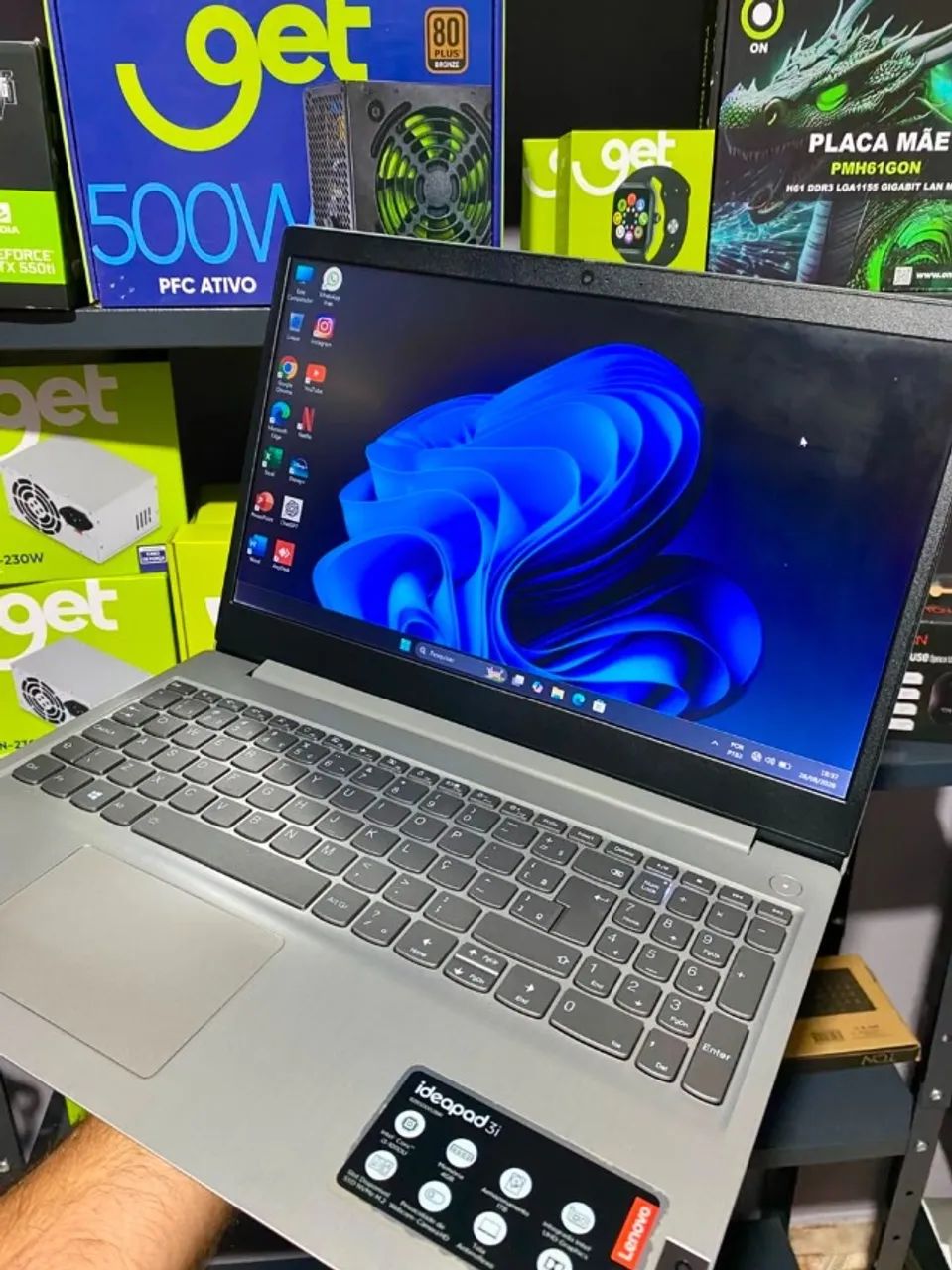 Notebook i3 8GB RAM SSD 240GB Windows 11 Belém Ananindeua - Foto 3