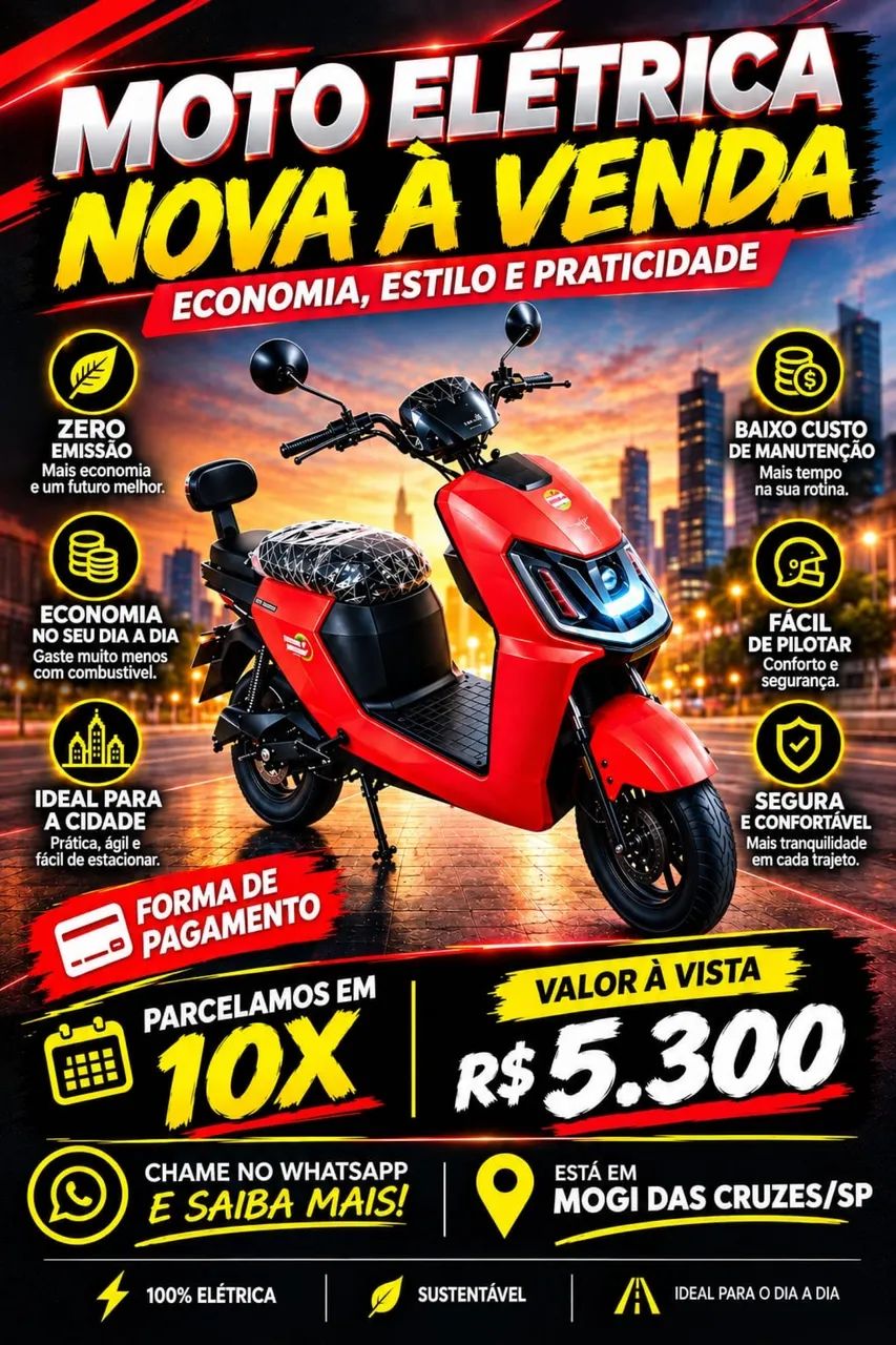 Scooter Elétrica 0km 