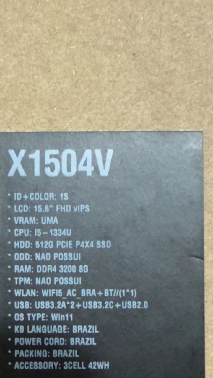 NOTEBOOK ASUS X1504V  8gb ram 512gb ssd  - Foto 3