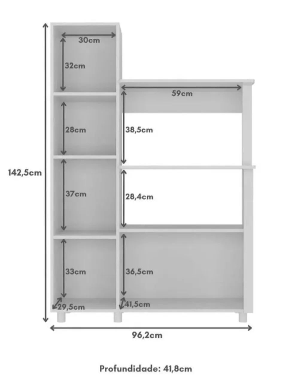Vendo balcão multiuso com porta de vidro