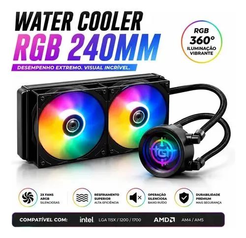 water cooler RGB 240mm / cooler cpu