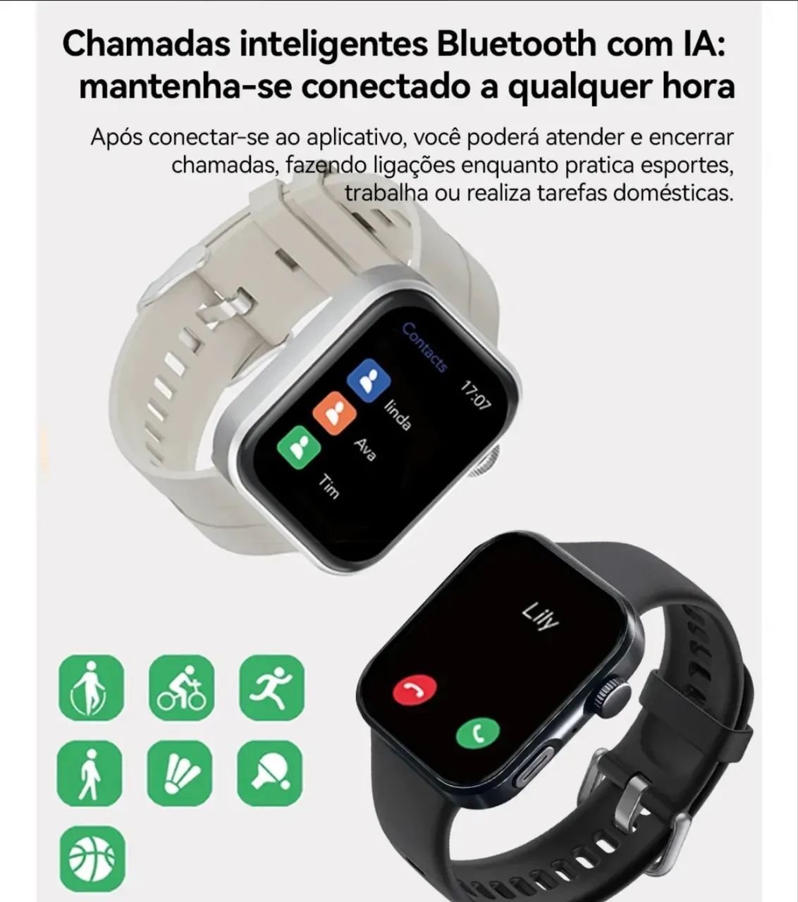 Smartwatch Jiditech FIT5 - Bluetooth - Foto 5