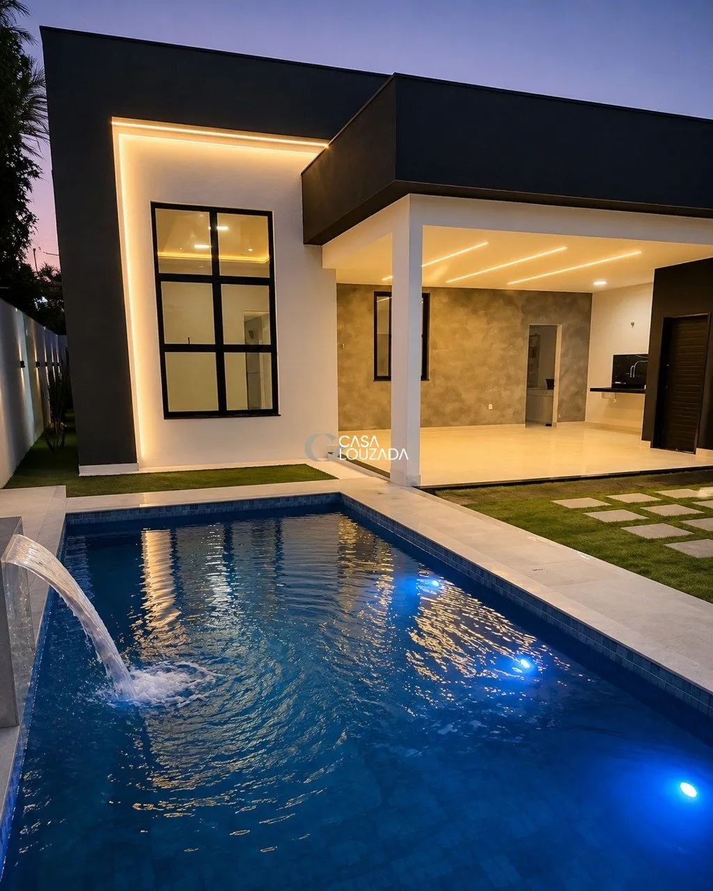 Casa linear 03 quartos com 01 suíte em Ponta da Fruta