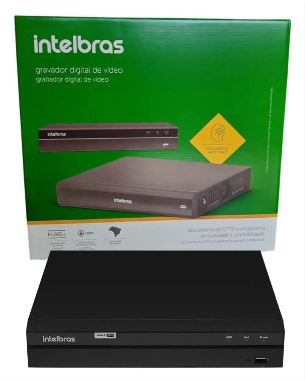 Gravador de 04 chs intelbras 
