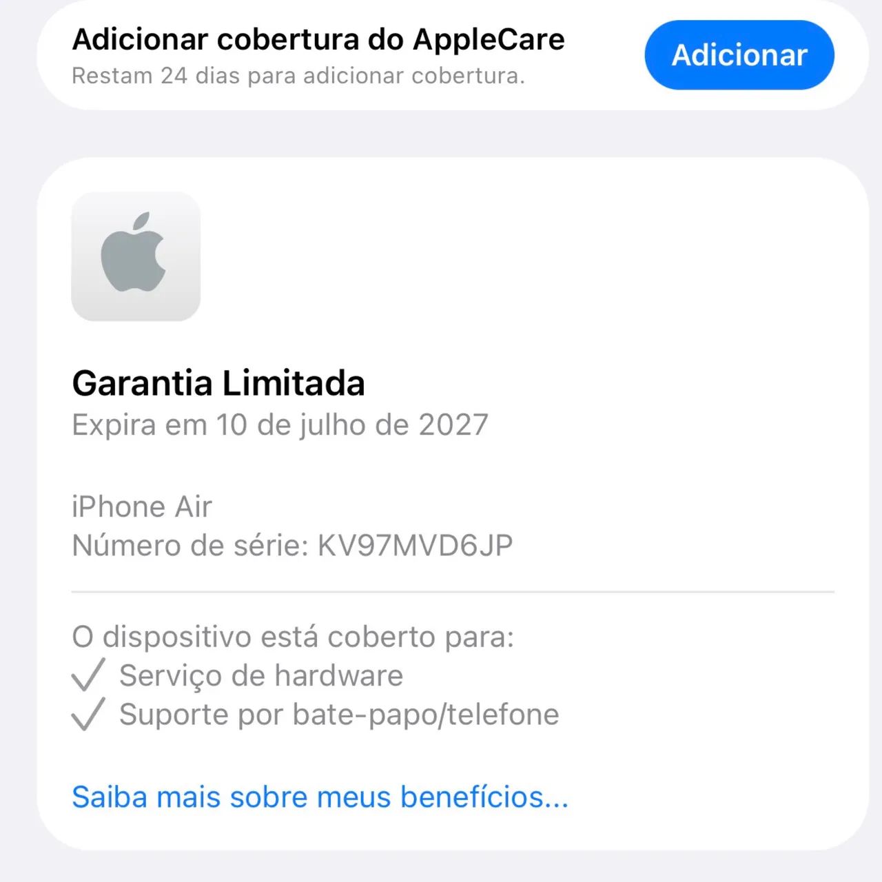 iPhone 17 Air ( ativado a 1 Mês ) - Foto 3
