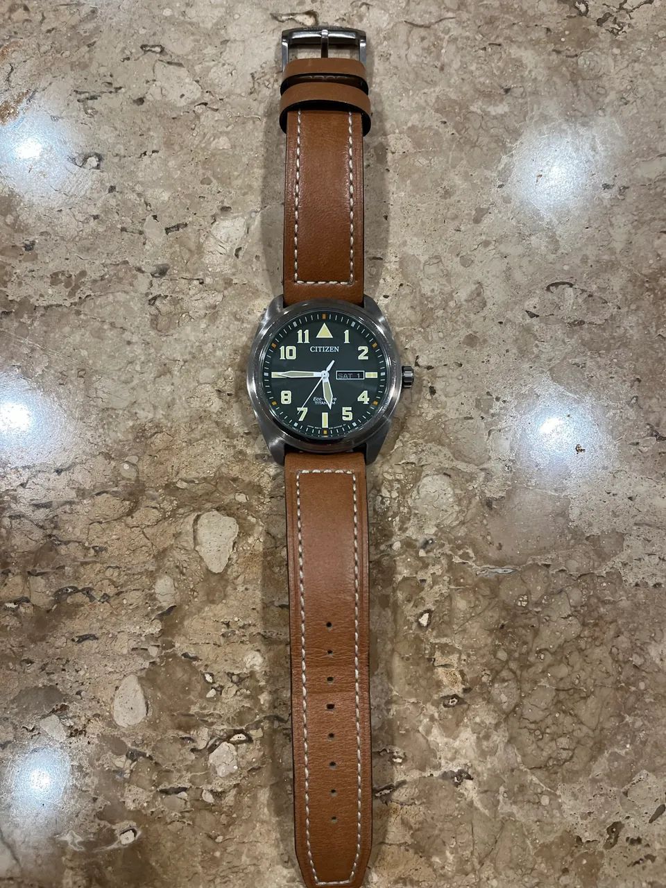 Citizen Garrison Eco-Drive Super Titânio - Foto 5