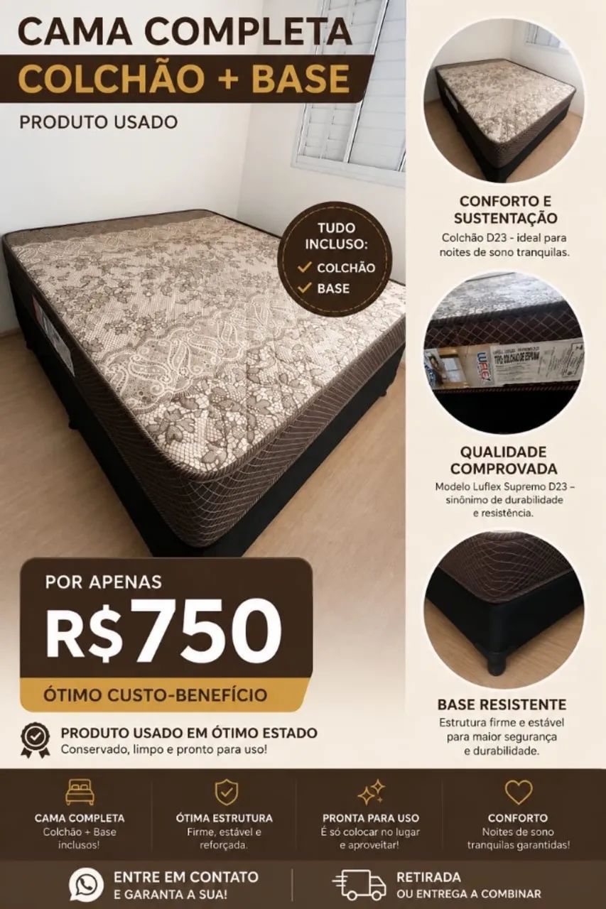 Cama box de casal 