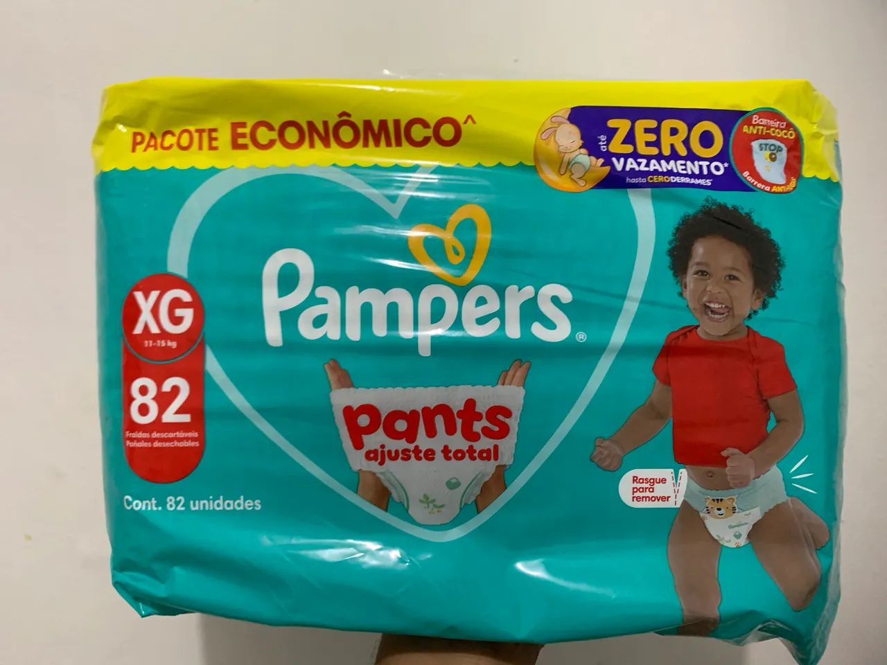 Fraldas pacotão Pampers shortinho