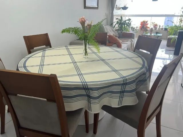 oportunidade: Mesa de Jantar Redonda 135 cm R$ 700,00 - Foto 2