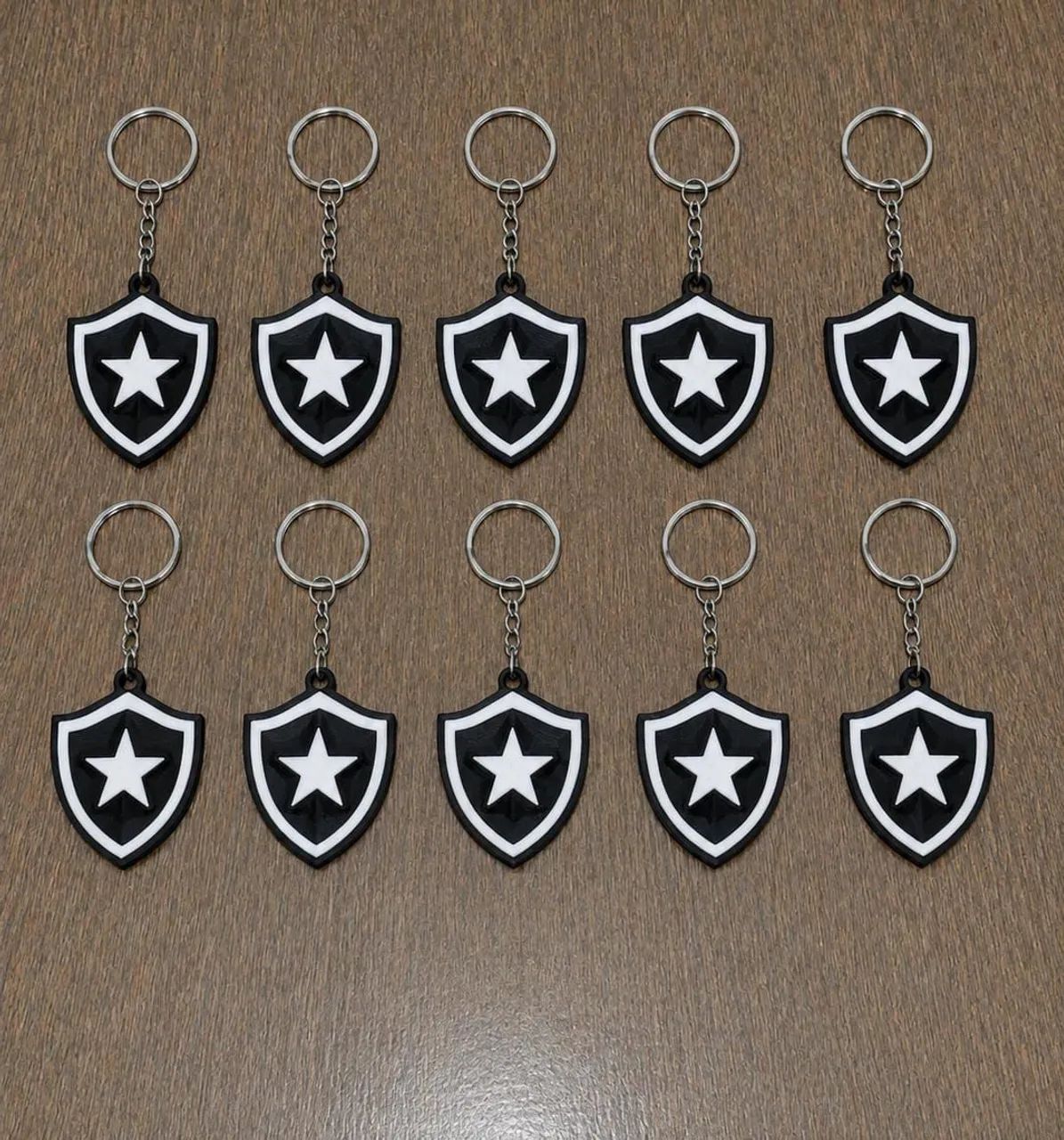Kit 10 chaveiros do Botafogo em 3D Atacado