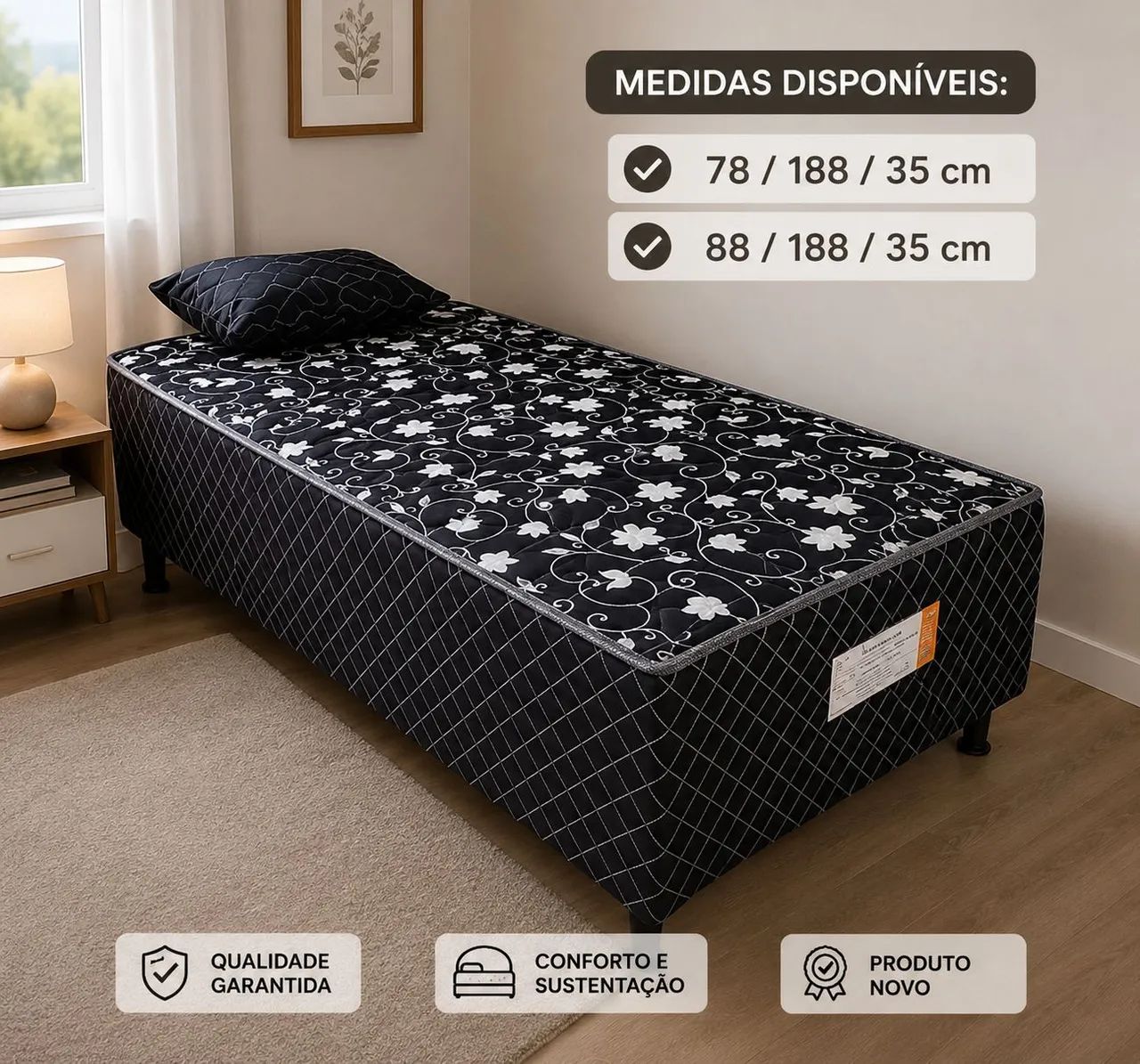 Cama box básica solteiro D28