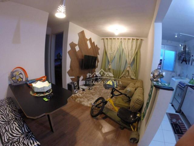 Apartamento 02 quartos, sala estar e jantar, cozinha e banheiro, piso laminado, portaria 2 - Foto 2