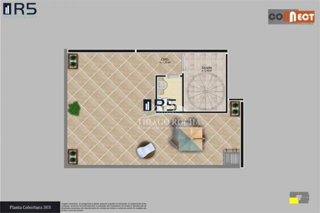 Cobertura com 2 dormitórios à venda, 99 m² por r$ 284.900 - centro - são josé dos pinhais/ - Foto 11