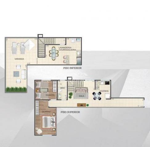 Cobertura duplex com 2 dormitórios à venda, 102 m² por r$ 440.000 - centro - são josé dos - Foto 2
