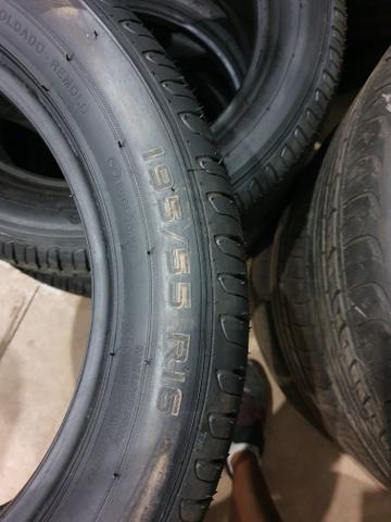 4 pneus 195/55/16 novo remold gp premium - Foto 3