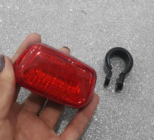 Sinalizador Pisca Varias Funções 5 Led Bicicleta - Foto 3