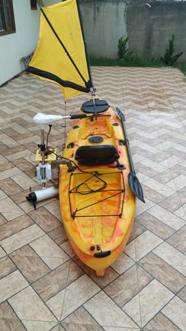 Vendo Caiaque Barracuda c/motor elétrico, acessórios, completa. Barbada - Foto 6