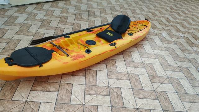 Vendo Caiaque Barracuda c/motor elétrico, acessórios, completa. Barbada - Foto 5