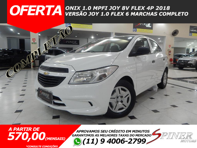 Chevrolet Onix 1.0 Mpfi Joy 8v Flex 4p Completo Impecável