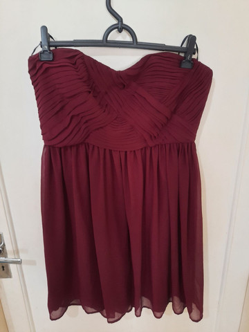 vestido de festa curto vinho