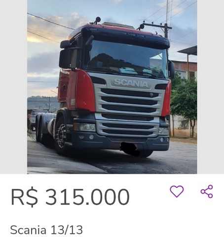 CAMINHÃO SCANIA R440 2013