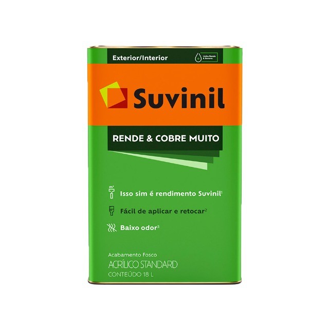 Tinta Suvinil 18L - Alta Cobertura | Menor Preço DF | Pronta Entrega Rende muito