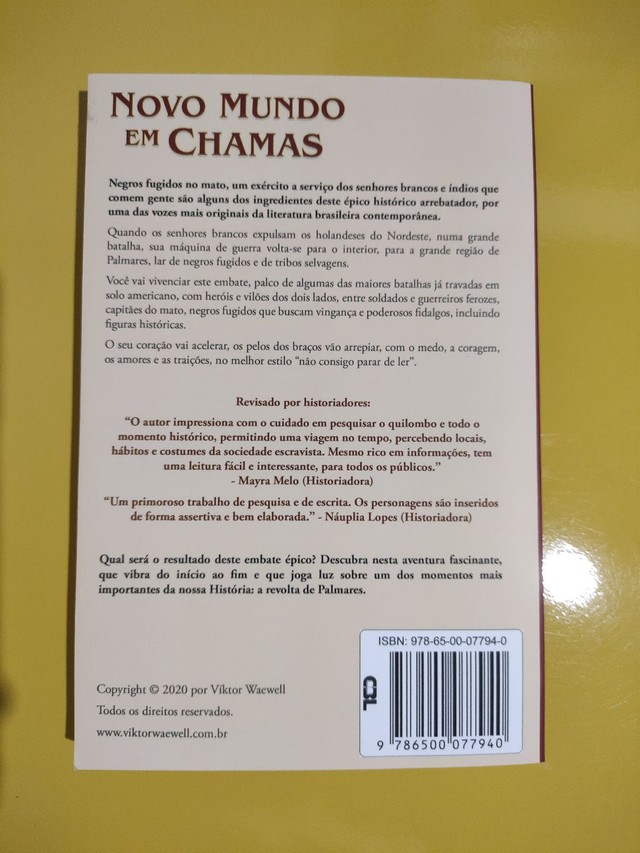 Novo mundo em chamas. Drama História. Novo. Com brinde  - Foto 4