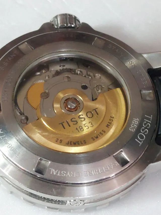 Relógio marca Tissot modelo seaster automático borracha  - Foto 2