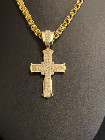 Pingente Crucifixo em Ouro 18K 750 - Foto 5