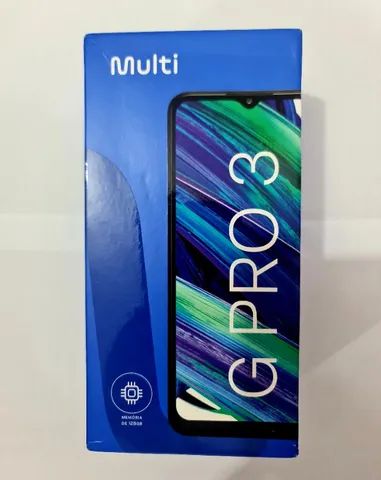 Smartphone Multi G Pro 3 4G Tela 6.5 128gb 4gb Ram Câmera Tripla 50mp Octa  Core Sensor De Digitais + Recon. Facial Preto - P9179