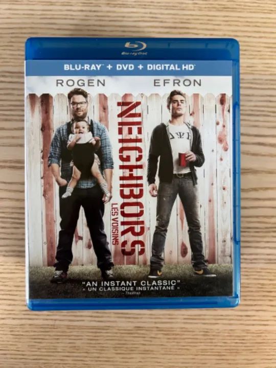 Blu-Ray Vizinhos. Importado. Sem legendas em Inglês.