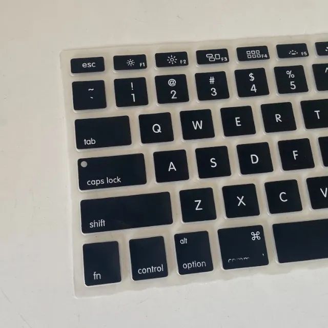 C101 Protetor de Silicone Black Para Teclado de Macbook Pro e Air 13 / 15 / 17  - Foto 6