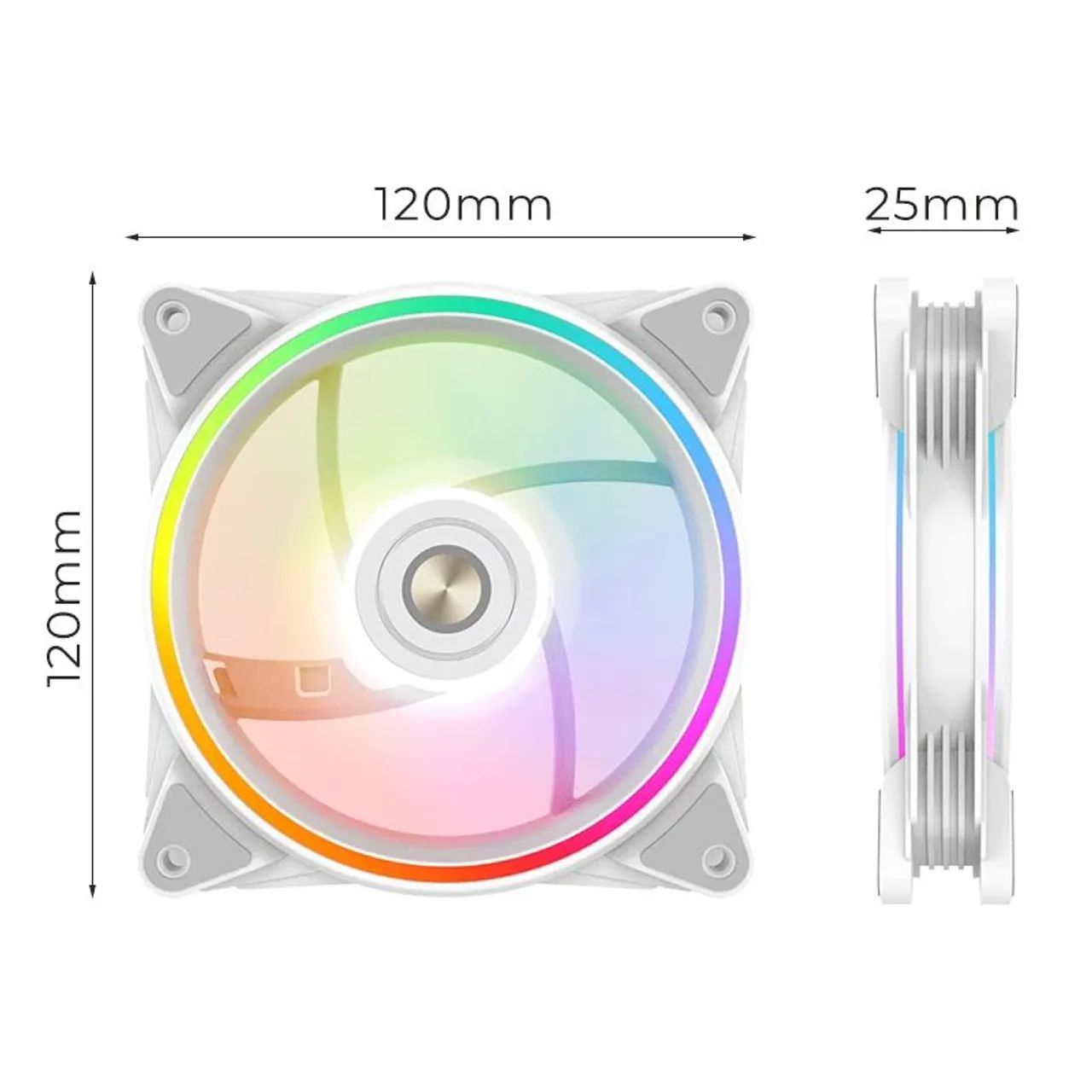 Fan Ventoinha 120mm Halo Pro Alseye Nova (BARATO) - Foto 5