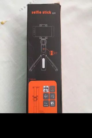 Vendo tripé novo telescópico para selfie e videochamadas - Foto 5