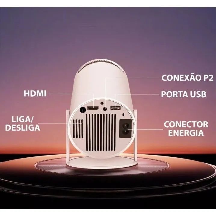 Projetor Portátil Android 11 Smart  Wifi 6 Bluetooth 5.0 - Foto 5