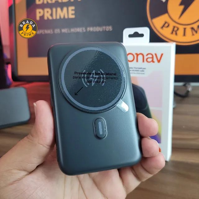 PB10MAGSG - Carregador Portátil com Suporte e Magsafe - Geonav - Loja Brada Prime