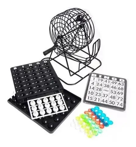 jogo de bingo com fichas redstar 24pç elj0216 modelo 3a - Foto 2