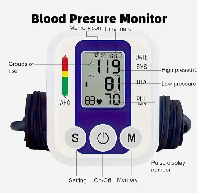 Kit pressão arterial + termômetro infravermelho laser - Foto 2