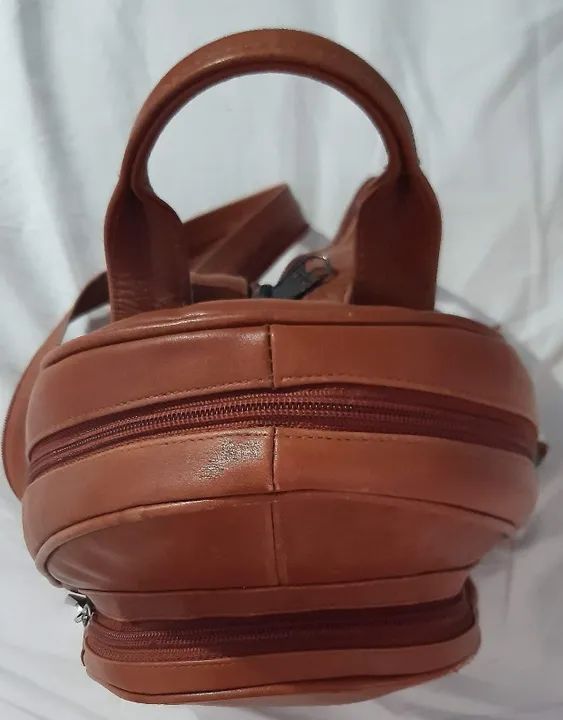Bolsa de Couro legítimo Marrom - Foto 3