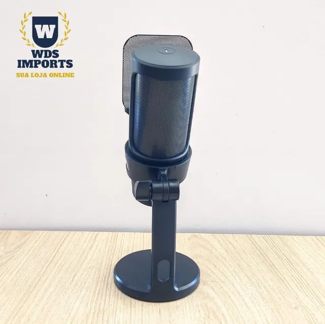 Microfone Condensador Gamer Led Rgb Usb-c  - Foto 3