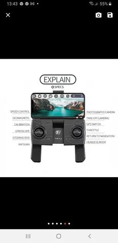 Drone s167gps motor gardan com 4 baterias mais case. - Foto 6