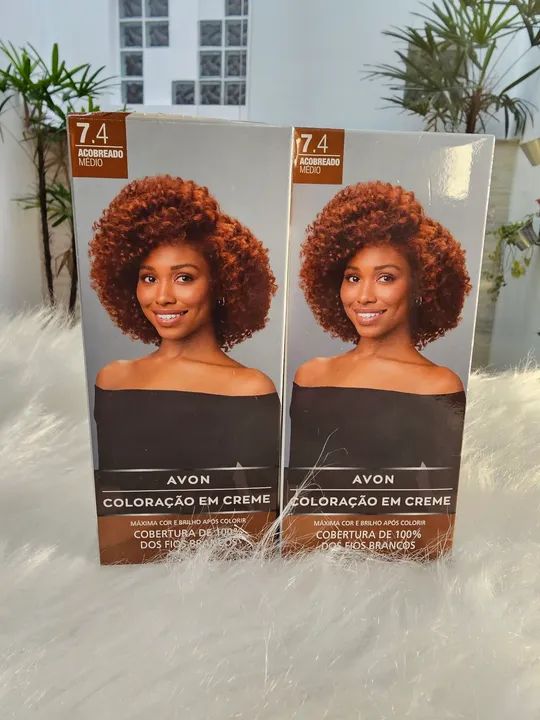 Coloração em creme Avon 7.4 acobreado médio 2 unidades - Foto 2